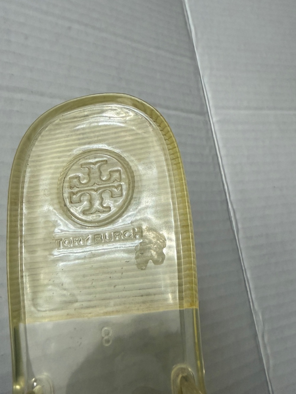 Tory Burch Transparent Yellow Logo sandals